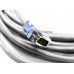 Cable serial DB9 INDUSTRIAL macho a DB9 hembra  22 AWG de 10 m, armado